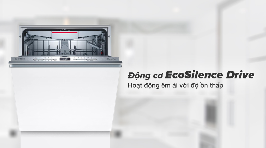 Máy rửa chén âm toàn phần Bosch SMV4ECX14E - động cơ không chổi than EcoSilence Drive