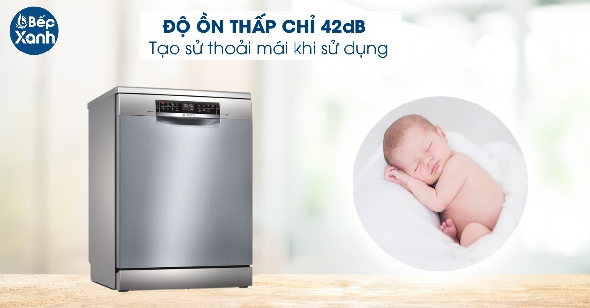 Máy rửa chén độc lập Bosch SMS6ECI93E độ ồn thấp