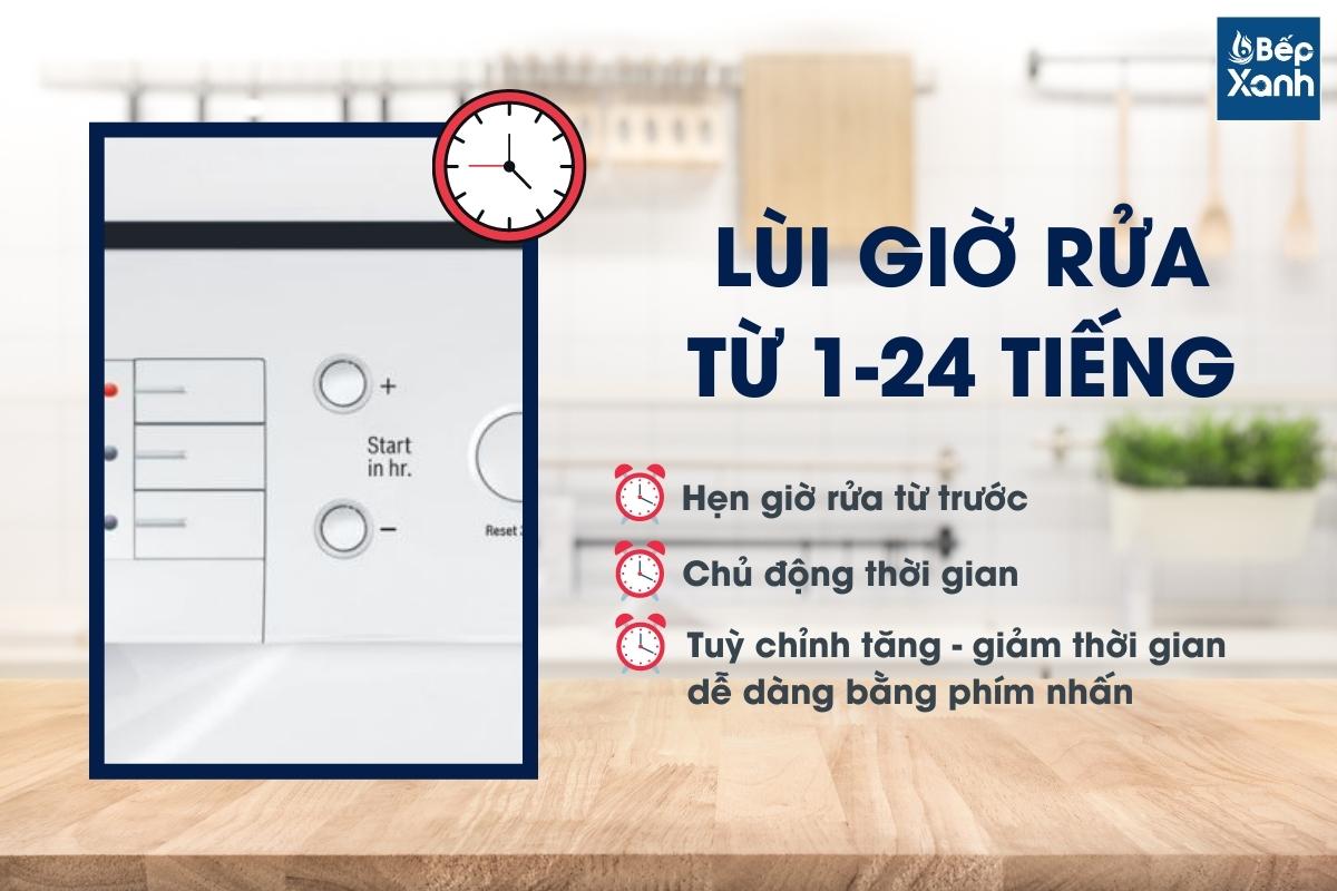 Chức năng hẹn giờ rửa