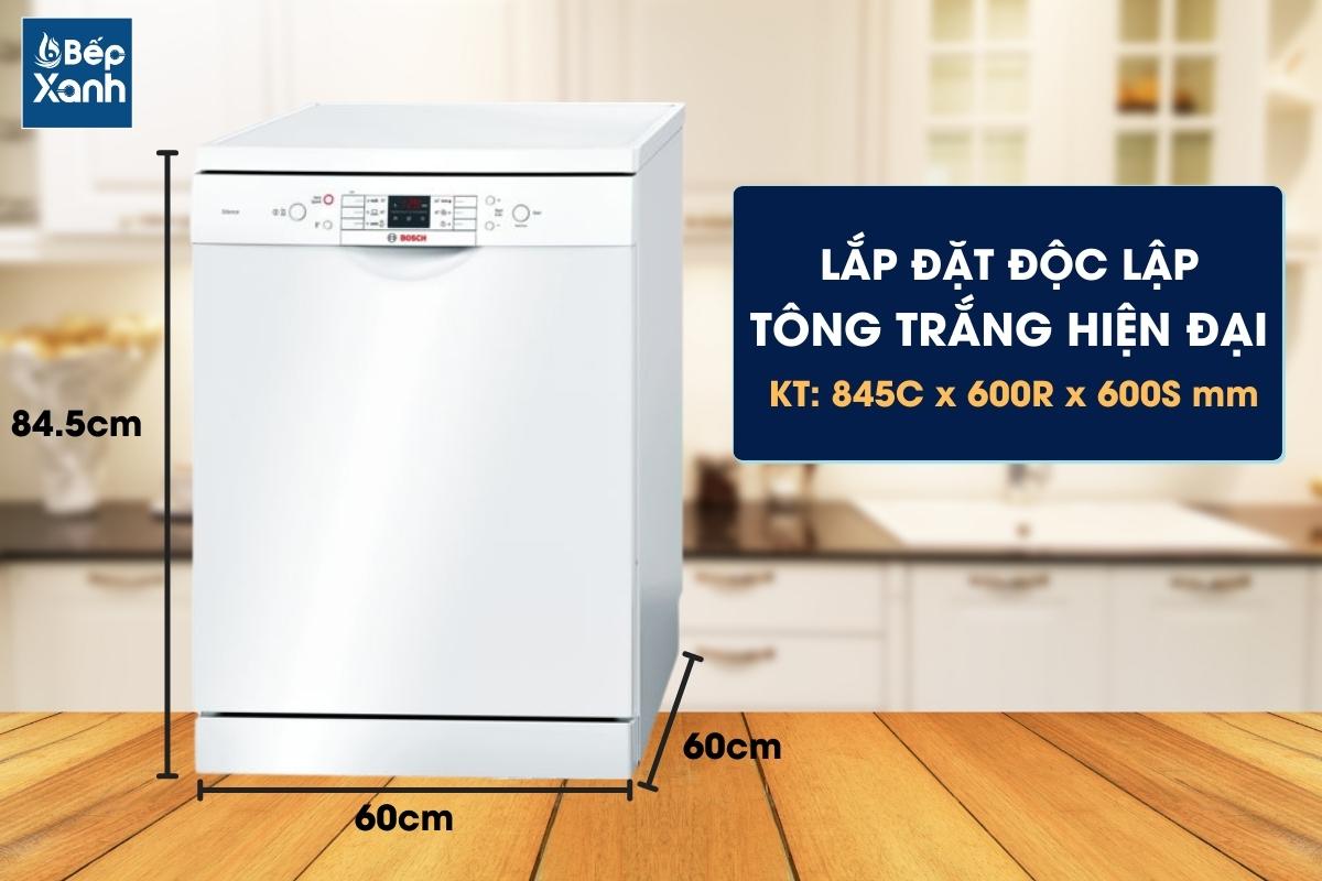 Kích thước máy rửa chén Bosch SMS63L02EA series 6