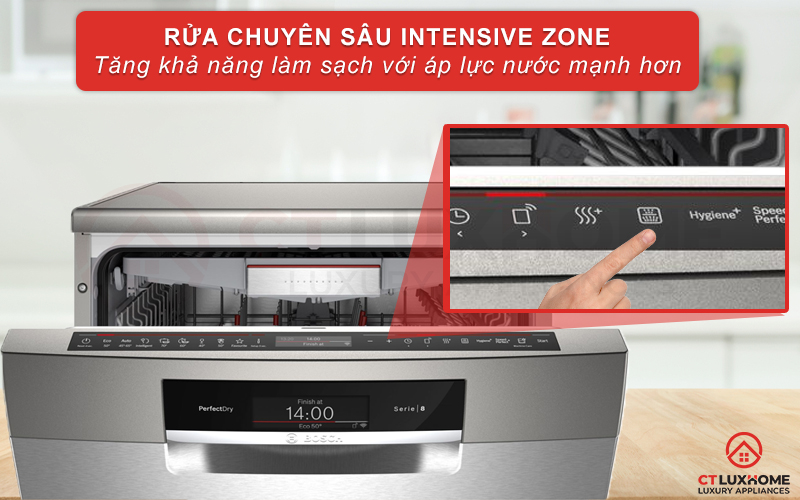 Rửa chuyên sâu giàn dưới cùng hỗ trợ đánh bay vết dầu mỡ