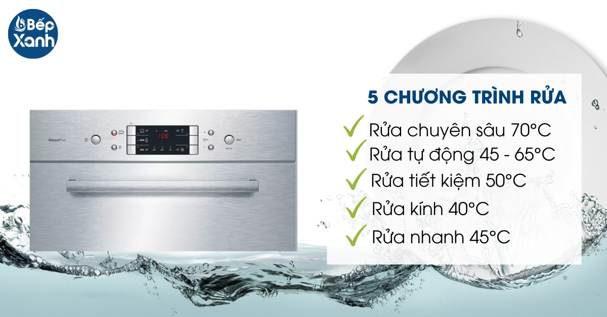 các chương trình máy rửa chén Bosch SCE52M75EU