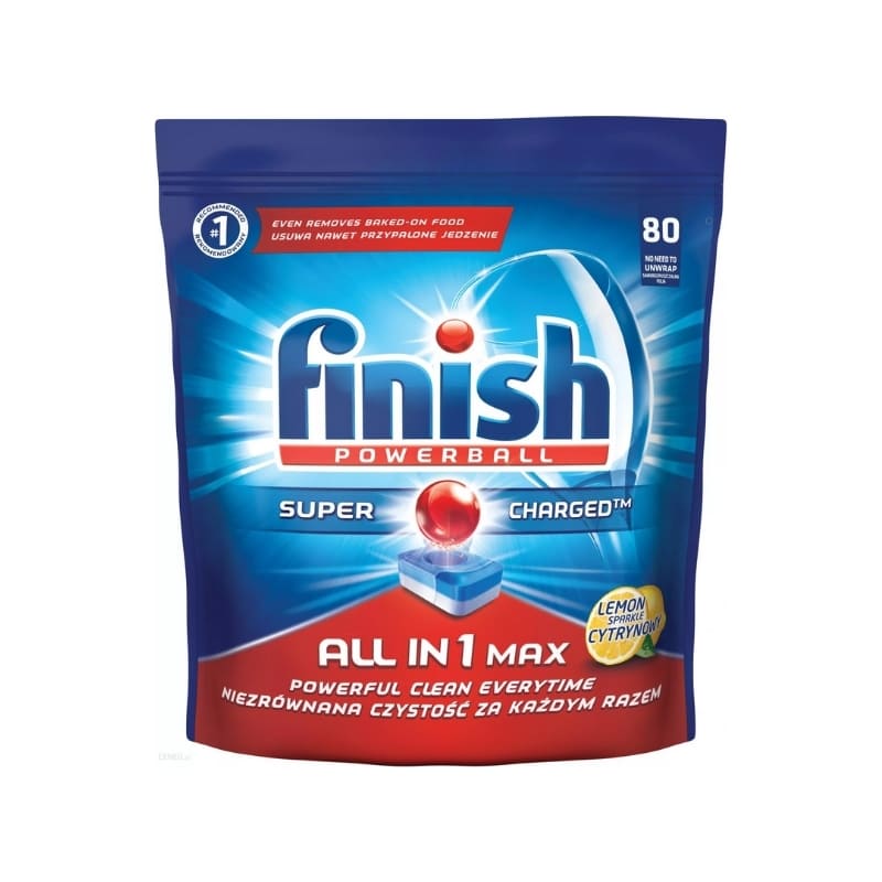 Viên rửa chén Finish All In 1 Max 80V Lemon