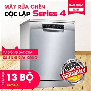 Máy Rửa Chén Độc Lập Series 4 Bosch SMS46MI05E / Nhập Khẩu Đức / Tự Động Bật Cửa, Series 4